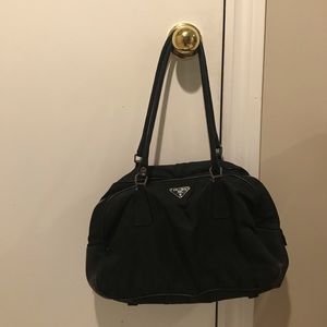 Authentic Vintage Prada Black Nylon Purse HandBag